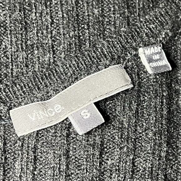 Vince Designer Wool/Yak Crop Pullover Knit Sweater‎ Chunky Ribbed Texture Small - Picture 3 of 6